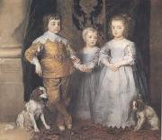 Dyck, Anthony van The Three Eldest Children of Charles I (mk25) Germany oil painting artist